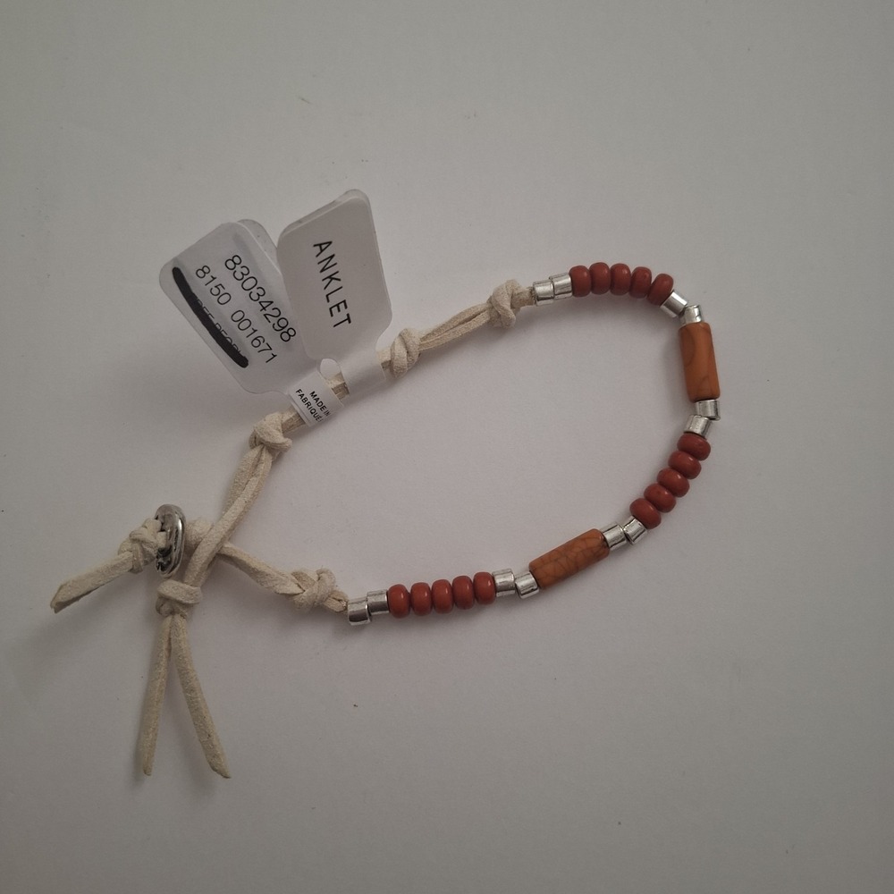 Free People Anklet Rusty Orange MSRP $30 NWT